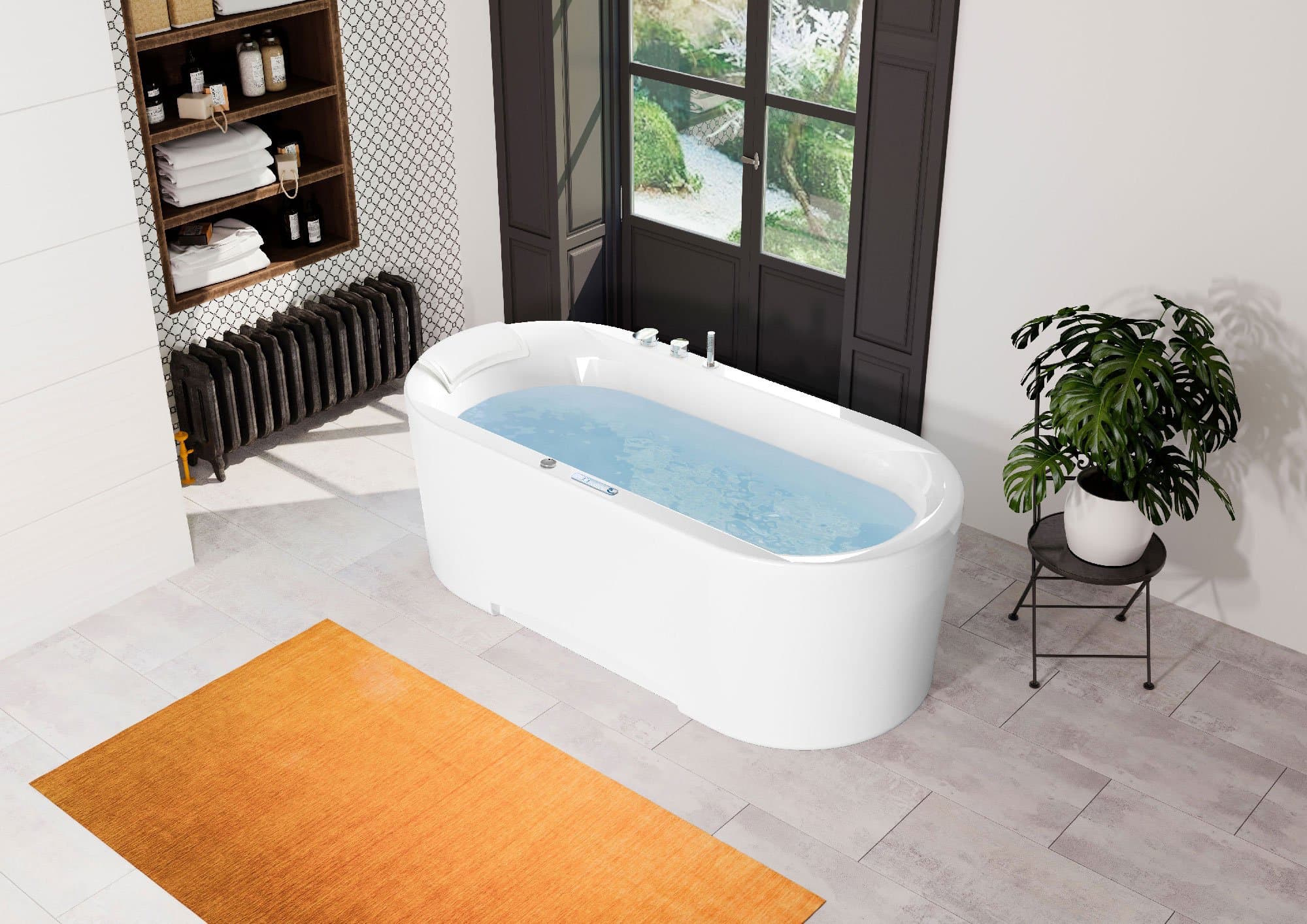 Photo du modèle Baignoire Balnéo îlot KINÉDO OVVIO