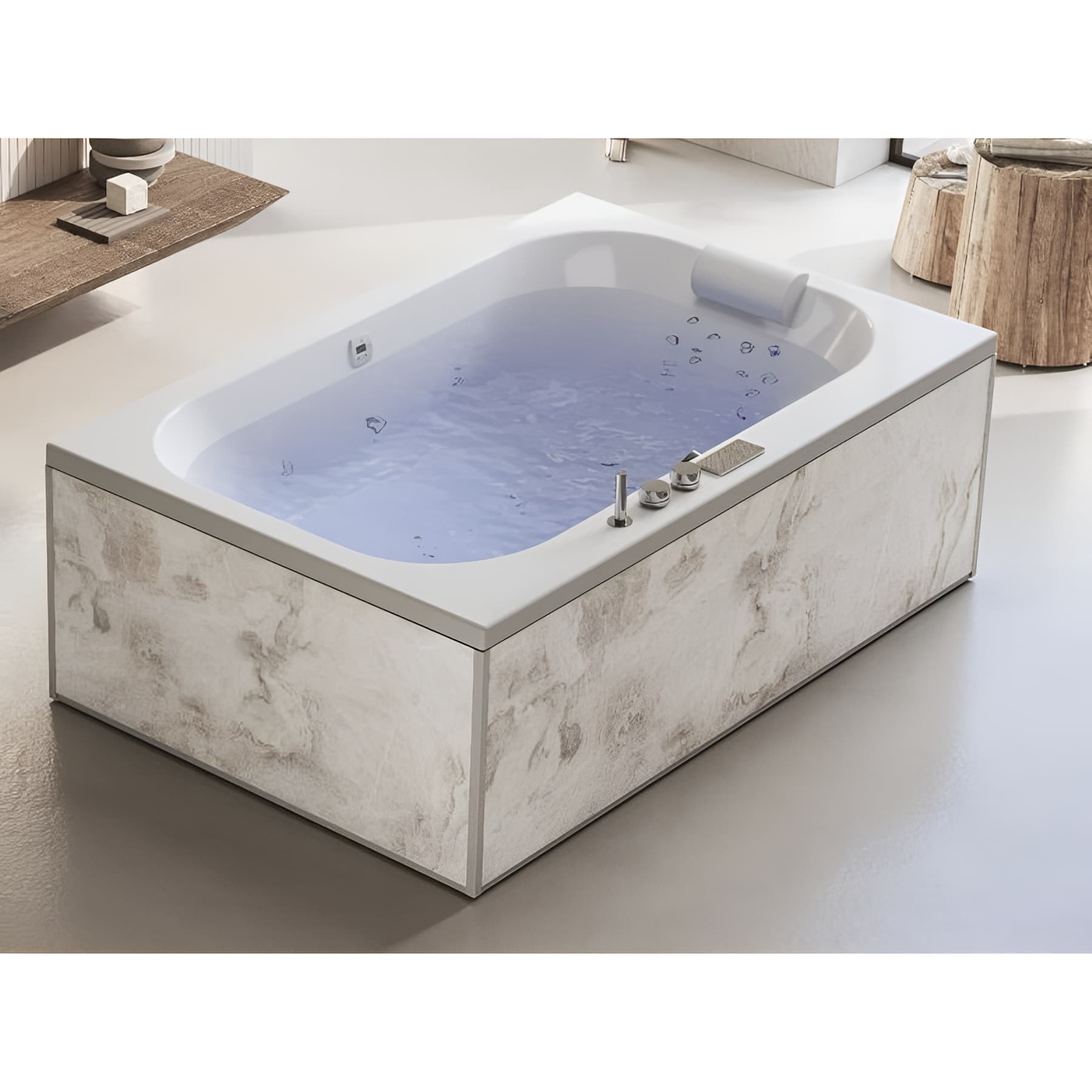 Ritorno pannello acrilico Biocryl colore Albatre larghezza 70cm