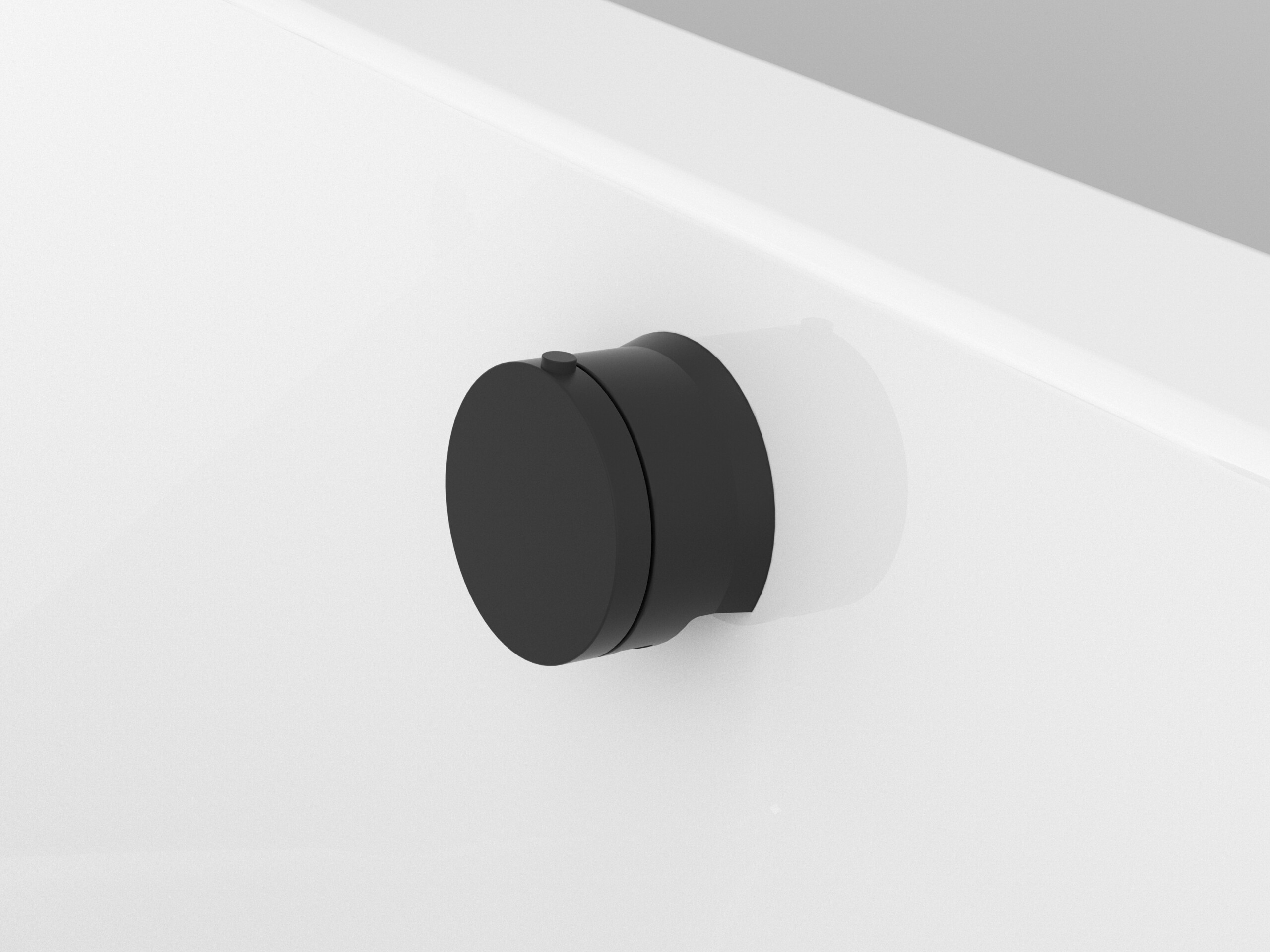 Vidage mélangeur court noir mat